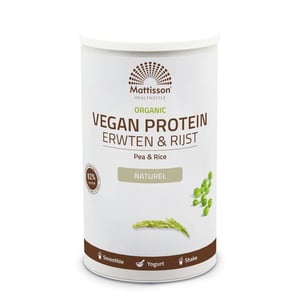 Mattisson Healthstyle Vegan Protein Erwten & Rijst Naturel bio afbeelding