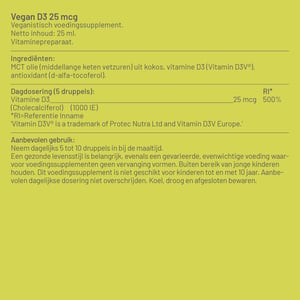 Vitaminstore Vegan D3 vloeibaar 25mcg afbeelding