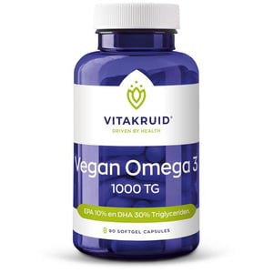 Vitakruid - Vegan Omega 3 1000 Triglyceriden 300 DHA 100 EPA