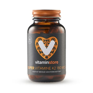 Vitaminstore - Super Vitamine K2 180 mcg (menaquinon-7 met vitamine D3)