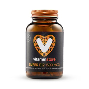 Vitaminstore - Super vitamine B12 1500 mcg zuigtabletten met folaat