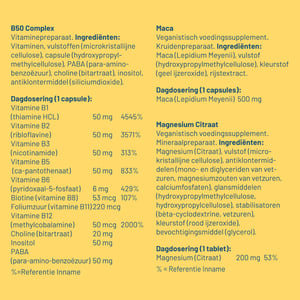Vitaminstore Dagdosering Energie afbeelding