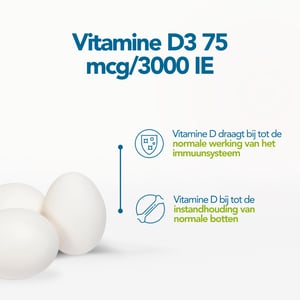 Bonusan Vitamine D3 75 mcg / 3000IE afbeelding