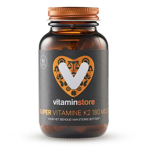 Vitaminstore - Super Vitamine K2 180 mcg (menaquinon-7 met vitamine D3)