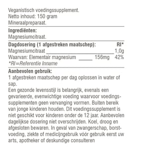 Vitaminstore Magnesium Citraat poeder afbeelding