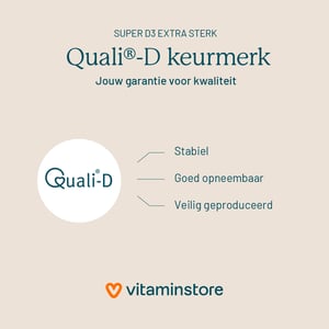Vitaminstore Super D3 Extra Sterk 75 mcg vitamine D Vitaminstore Super D3 Extra Sterk 75 mcg vitamine D afbeelding