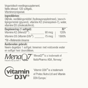 Vitaminstore Super vegan D3 & K2 afbeelding