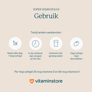 Vitaminstore Super vegan D3 & K2 afbeelding