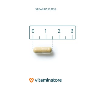 Vitaminstore Vegan D3 25 mcg (vegan vitamine D 1000 IE) afbeelding