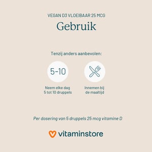 Vitaminstore Vegan D3 liquid 25mcg image