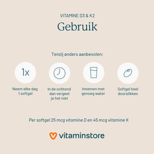 Vitaminstore Vitamine D3 & K2 afbeelding