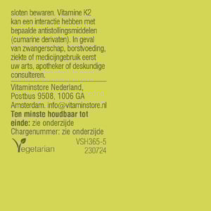 Vitaminstore Vitamin D3 & K2 Drops Vitaminstore Vitamin D3 & K2 Drops image