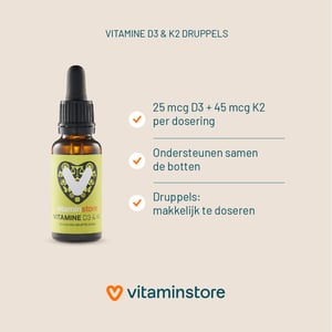 Vitaminstore Vitamin D3 & K2 Drops Vitaminstore Vitamin D3 & K2 Drops image