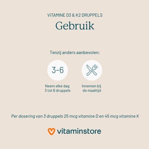 Vitaminstore Vitamin D3 & K2 Drops Vitaminstore Vitamin D3 & K2 Drops image