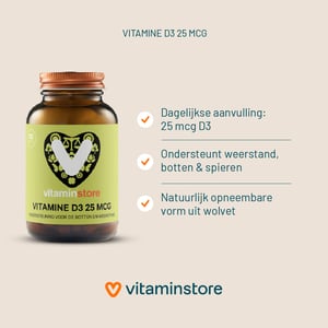 Vitaminstore Vitamin D3 25 mcg image