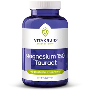 Vitakruid - Magnesium 150 Tauraat met vitamine B6 (P-5-P)