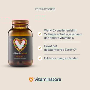 Vitaminstore Ester-C® 500mg (acid-free buffered vitamin C) Vitaminstore Ester-C® 500mg (acid-free buffered vitamin C) image