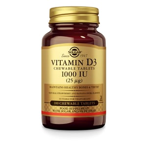 Solgar Vitamins - Vitamin D-3 25 µg/1000 IU (vitamine D kauwtablet)