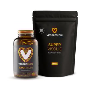 Vitaminstore - Super Visolie pot + refill 120 st.