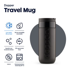 Dopper Dopper Travel Mug Blazing Black afbeelding