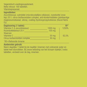 Vitaminstore Vitamine C1000 mg Vitaminstore Vitamine C1000 mg afbeelding
