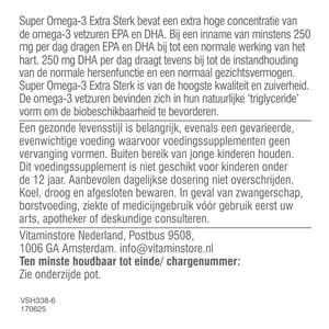 Vitaminstore Super Omega Extra Sterk (visolie) Vitaminstore Super Omega Extra Sterk (visolie) afbeelding