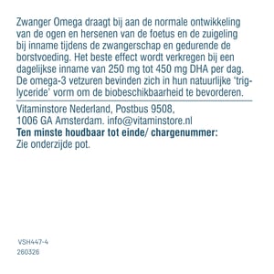 Vitaminstore Zwanger Omega Vitaminstore Zwanger Omega afbeelding