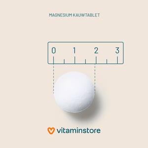 Vitaminstore Magnesium Kauwtablet Vitaminstore Magnesium Kauwtablet afbeelding