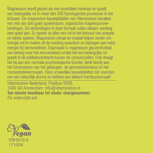 Vitaminstore Magnesium Kauwtablet Vitaminstore Magnesium Kauwtablet afbeelding