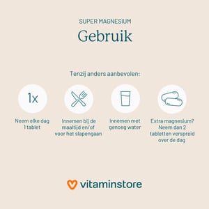 Vitaminstore Super Magnesium Vitaminstore Super Magnesium afbeelding