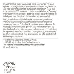 Vitaminstore Super Magnesium Vitaminstore Super Magnesium afbeelding