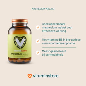 Vitaminstore Magnesium Malaat Vitaminstore Magnesium Malaat afbeelding