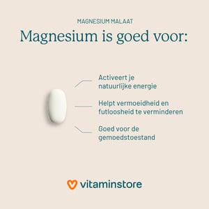 Vitaminstore Magnesium Malaat Vitaminstore Magnesium Malaat afbeelding