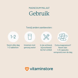 Vitaminstore Magnesium Malaat Vitaminstore Magnesium Malaat afbeelding