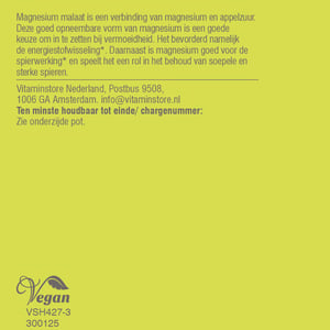 Vitaminstore Magnesium Malaat Vitaminstore Magnesium Malaat afbeelding