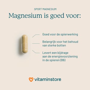 Vitaminstore Sport Magnesium (NZVT-gekeurd) afbeelding