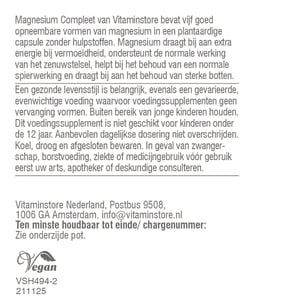 Vitaminstore Magnesium Complete Vitaminstore Magnesium Complete image