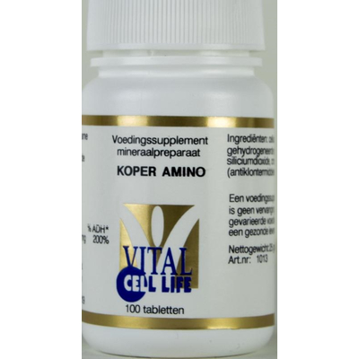 Vital Cell Life Koper amino 2 mg Vital Cell Life Koper amino 2 mg afbeelding