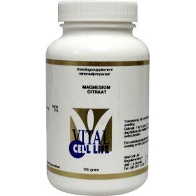 Vital Cell Life Magnesium citraat 160 mg poeder Vital Cell Life Magnesium citraat 160 mg poeder afbeelding