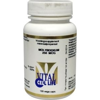 Vital Cell Life Molybdenum 250 mcg Vital Cell Life Molybdenum 250 mcg afbeelding