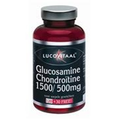 Lucovitaal Glucosamine Chondroïtine 1500/500 mg Lucovitaal Glucosamine Chondroïtine 1500/500 mg afbeelding