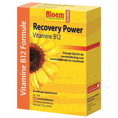 Bloem Natuurproducten Recovery Power vitamine B12 Bloem Natuurproducten Recovery Power vitamine B12 afbeelding