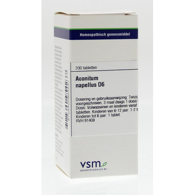 VSM Aconitum napellus D6 VSM Aconitum napellus D6 afbeelding