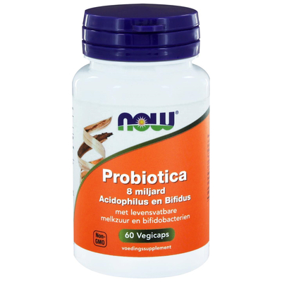 NOW Probiotica 8 miljard acidophilus en bifidus NOW Probiotica 8 miljard acidophilus en bifidus afbeelding
