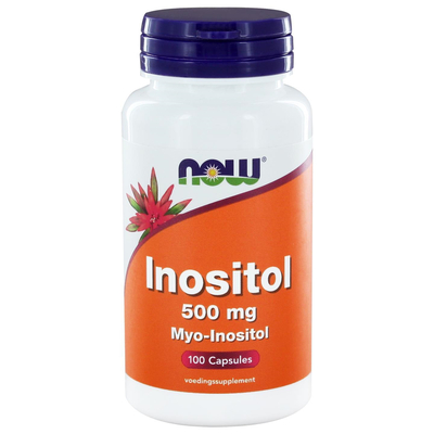 NOW Inositol 500 mg (als myo-inositol) NOW Inositol 500 mg (als myo-inositol) afbeelding