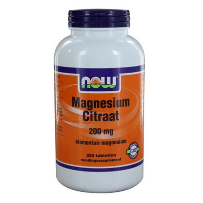 NOW Magnesium Citraat 200 mg (magnesium citrate) NOW Magnesium Citraat 200 mg (magnesium citrate) afbeelding