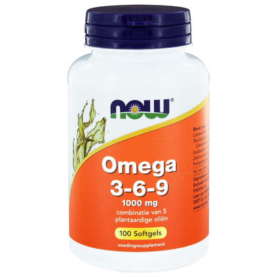 NOW Omega 3-6-9 1000 mg NOW Omega 3-6-9 1000 mg afbeelding