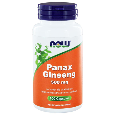NOW Panax ginseng 500 mg NOW Panax ginseng 500 mg Abbildung