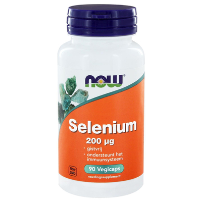 NOW Selenium gistvrij 200 mcg NOW Selenium gistvrij 200 mcg afbeelding