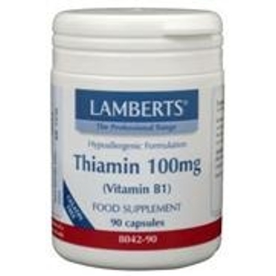 Lamberts Vitamine B1 100 mg Lamberts Vitamine B1 100 mg afbeelding